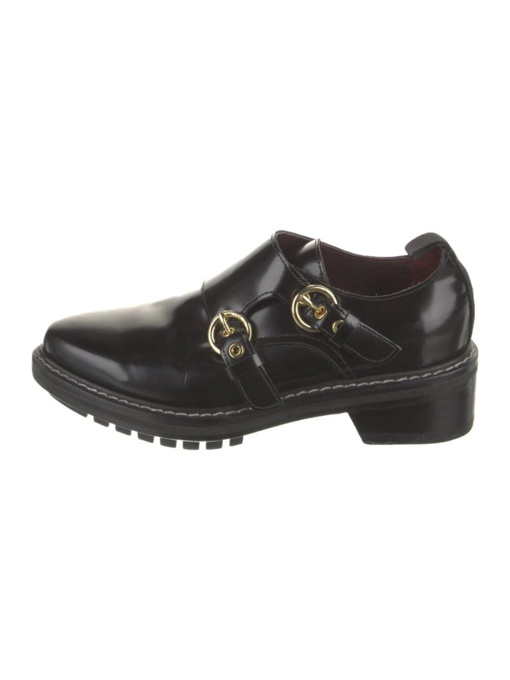 Rag & Bone Black Leather Monk Strap Konrad Shoes